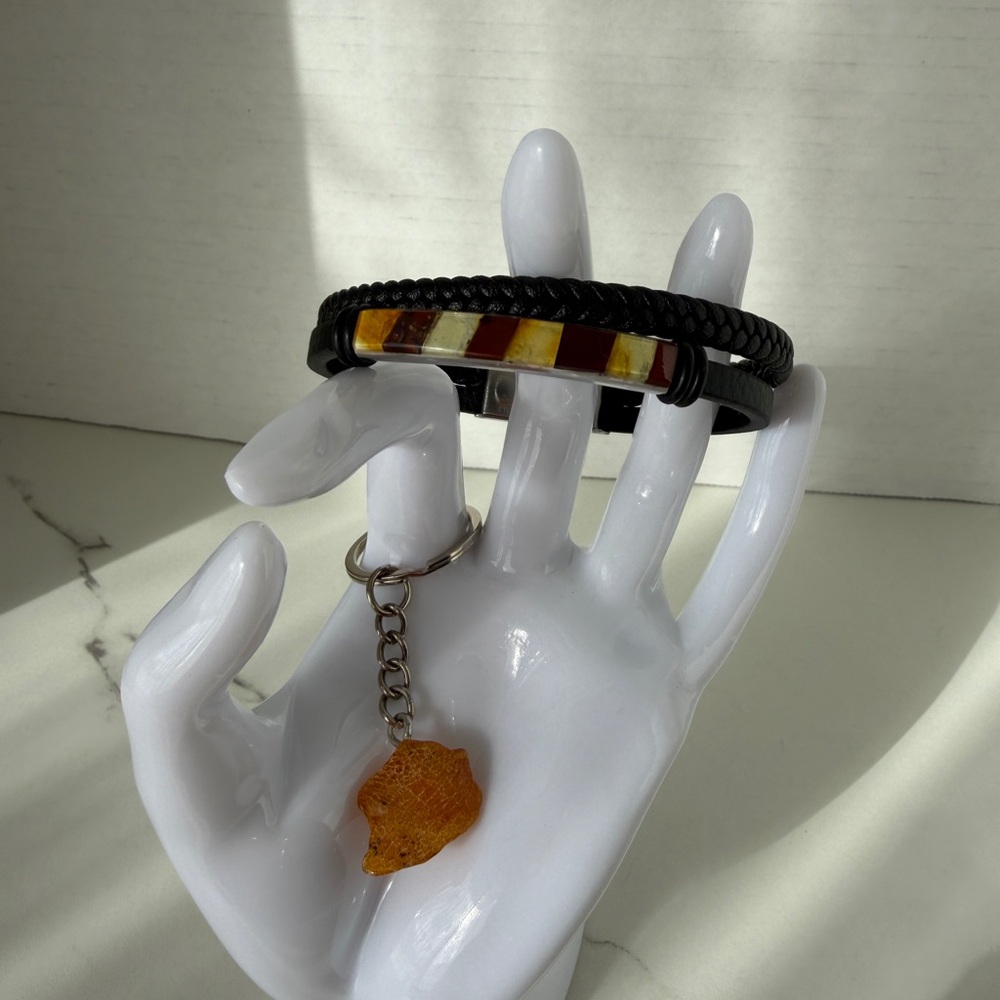 Black and Amber Bracelet
